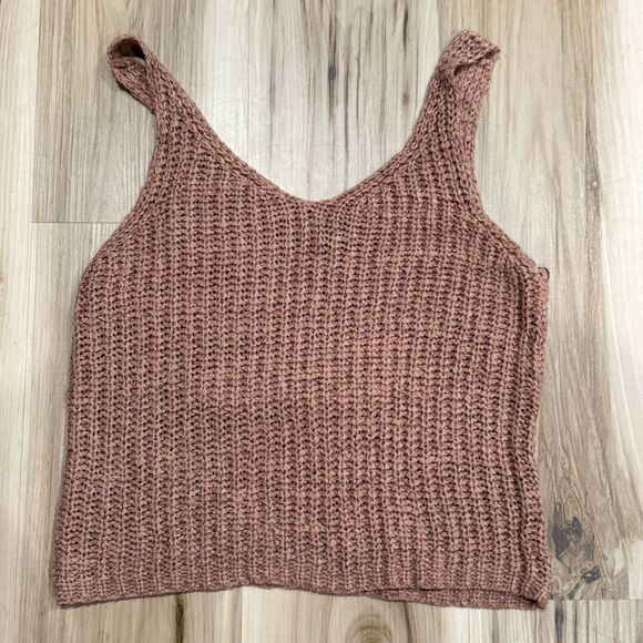 Moon & Madison Knit Brown Tank Top Women’s Small - Picture 2 of 4